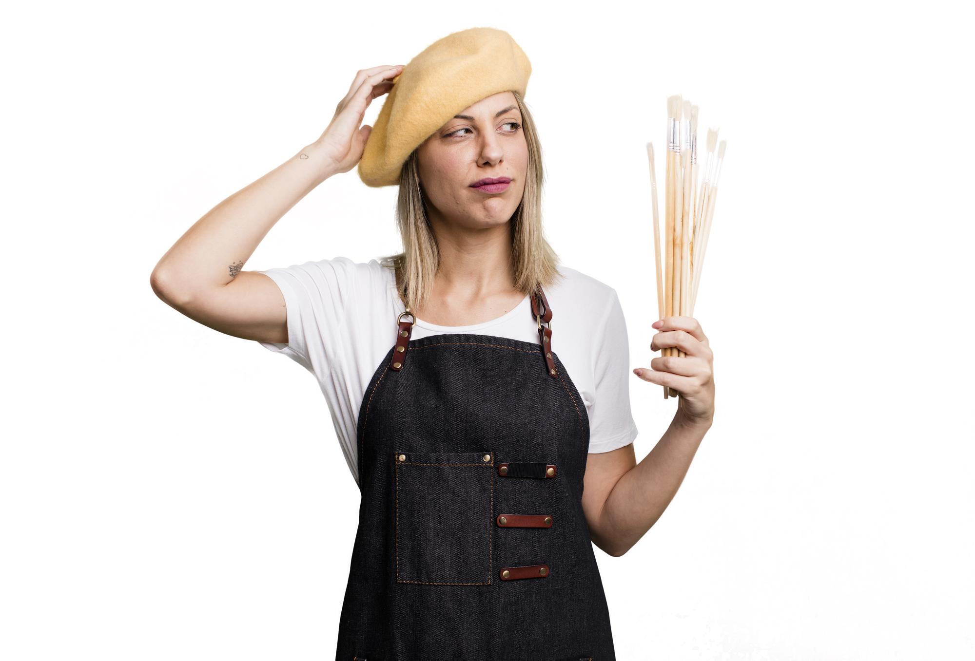 Ritratto docente di ricamo